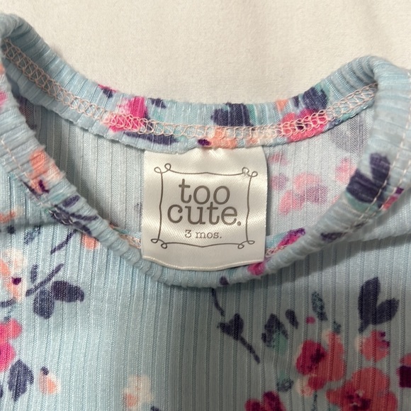Too Cute floral shirt with headband - Picture 2 of 2